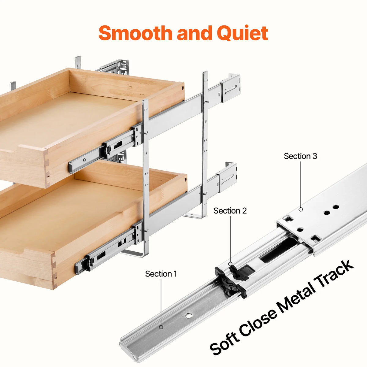 2 Tier Pull Out Cabinet Organizer
