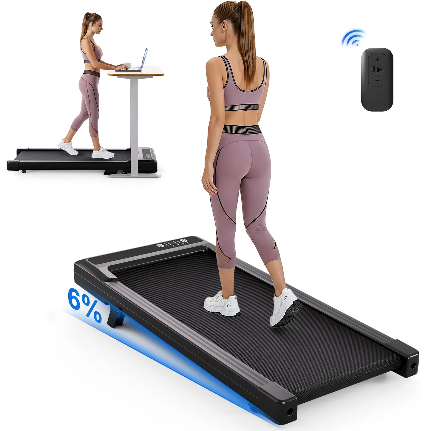 Foldable Treadmill 6% Incline 3.8mph