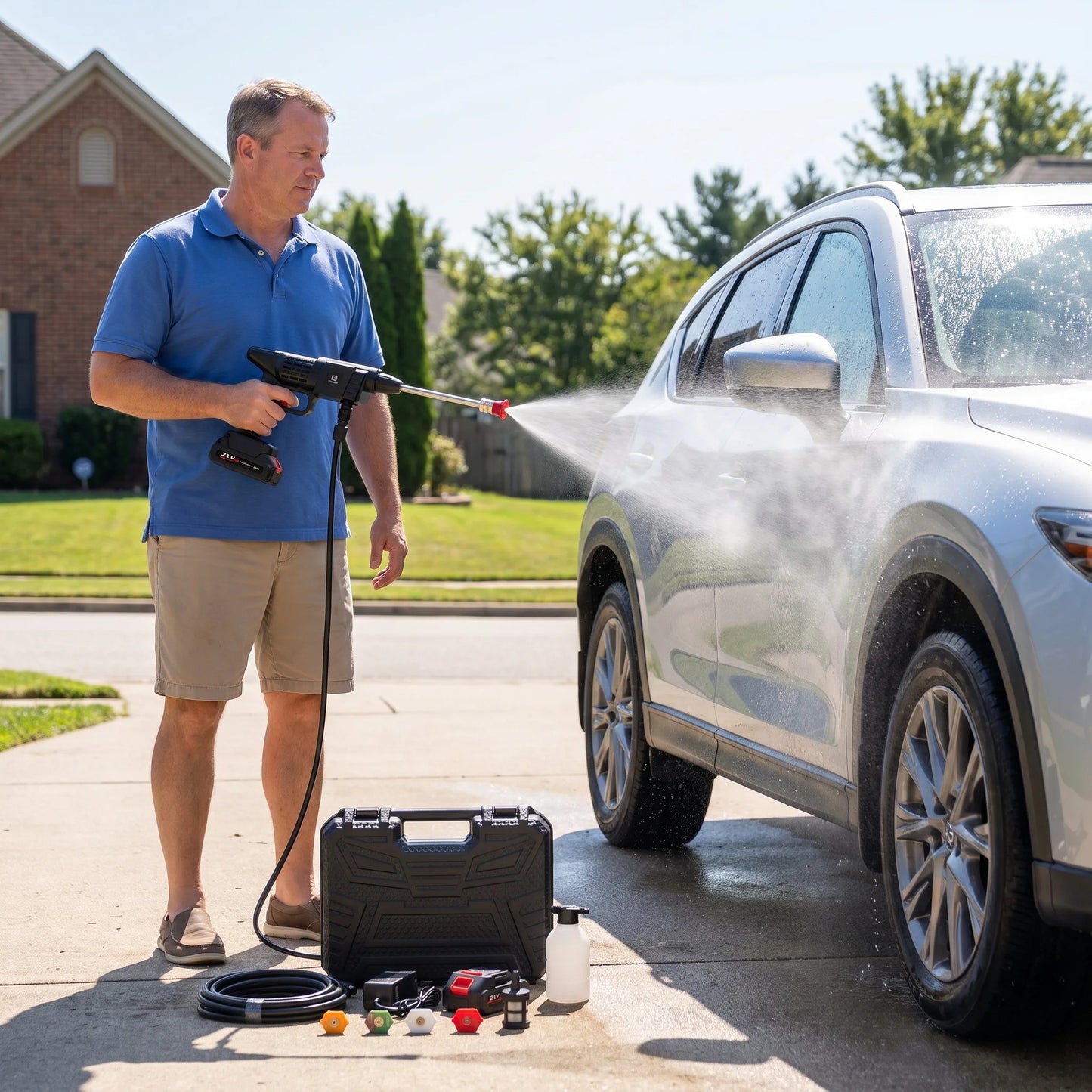 Portable Battery Power Washer 1500W
