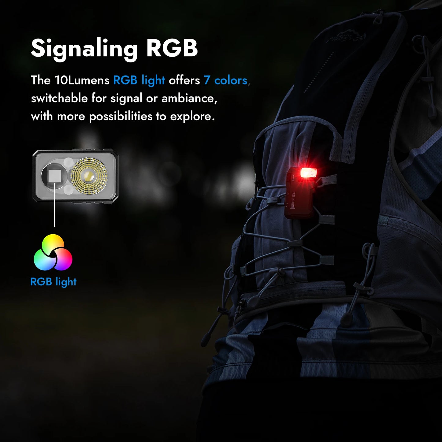 Magnetic Flashlight Rechargeable Keychain