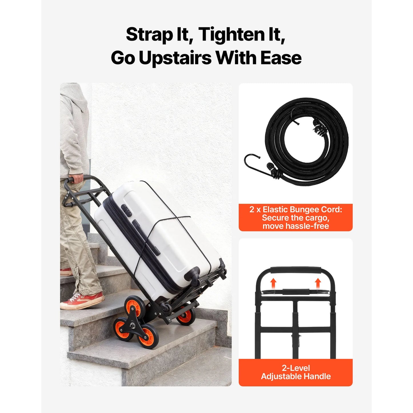 220LBS Stair Climbing Cart