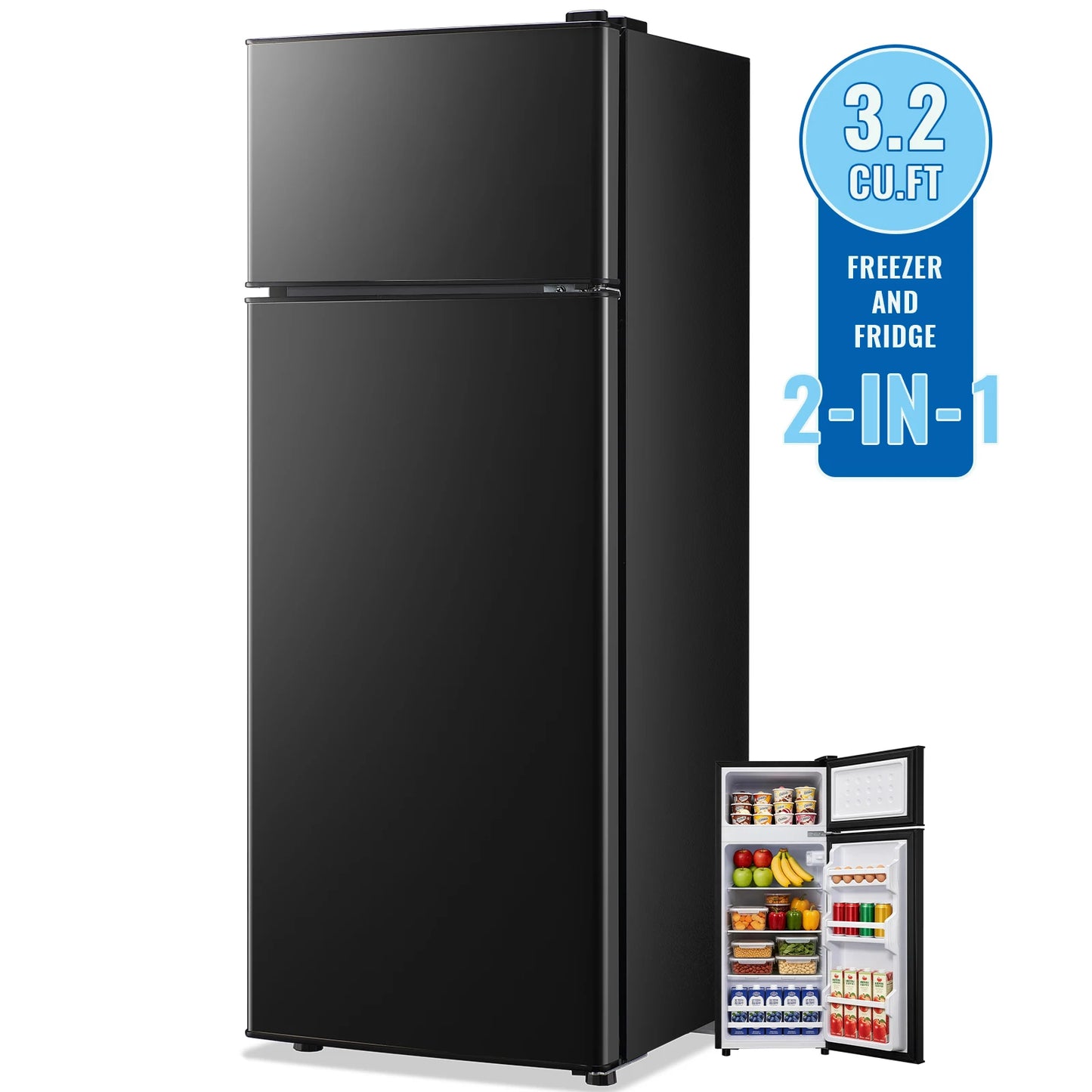 Mini Refrigerator with Top Freezer