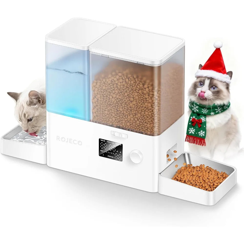 Automatic Pet Feeder & Water Dispenser Set