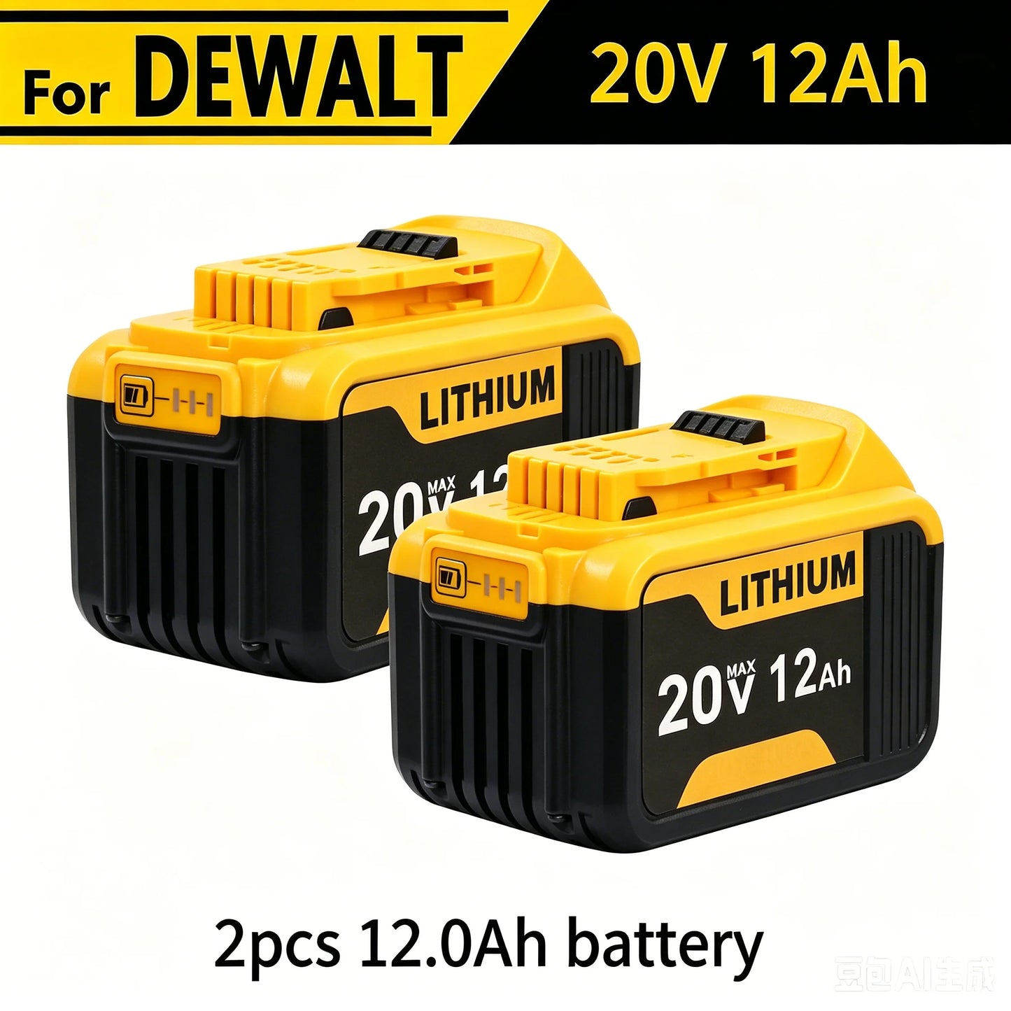  Compatible with DCB203, DCB206, DCB205, DCB204, DCB200 for DeWalt 20V Battery Replacement,