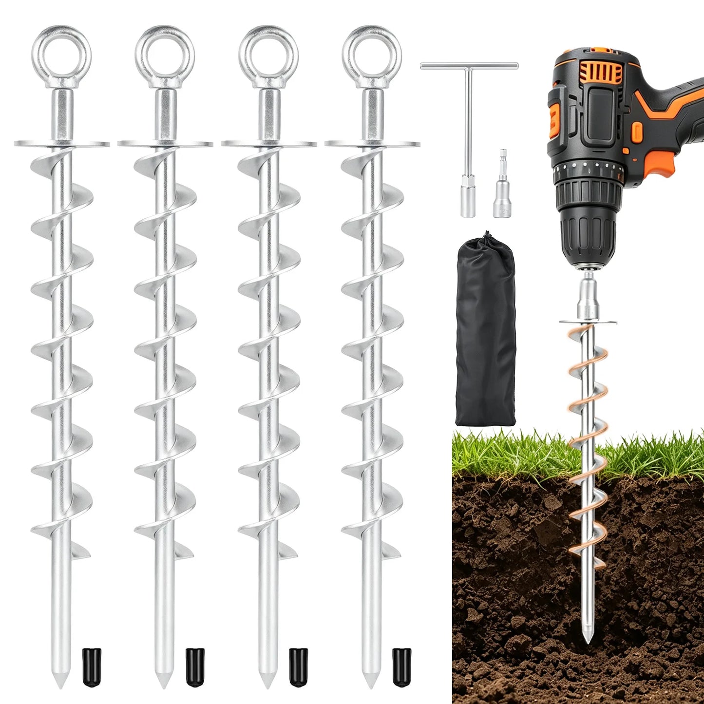 15-Inch Heavy-Duty Anchor  For Tent