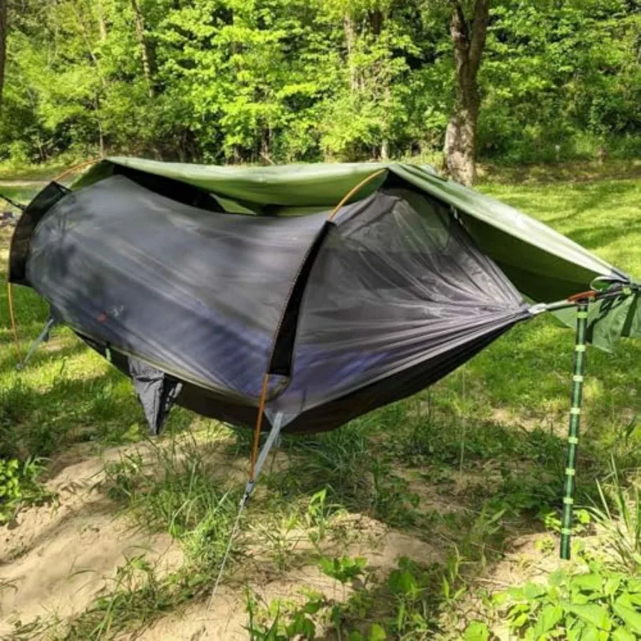 Camping Hammock Tent with Mosquito Net RainFly