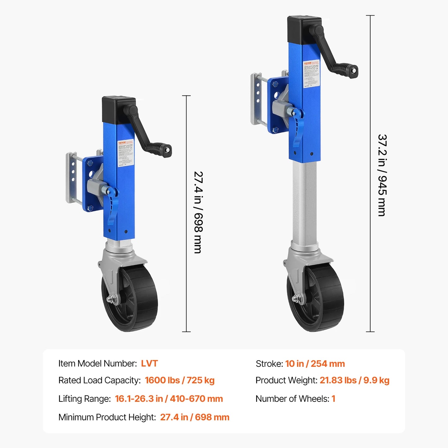 Trailer Jack 1600lbs