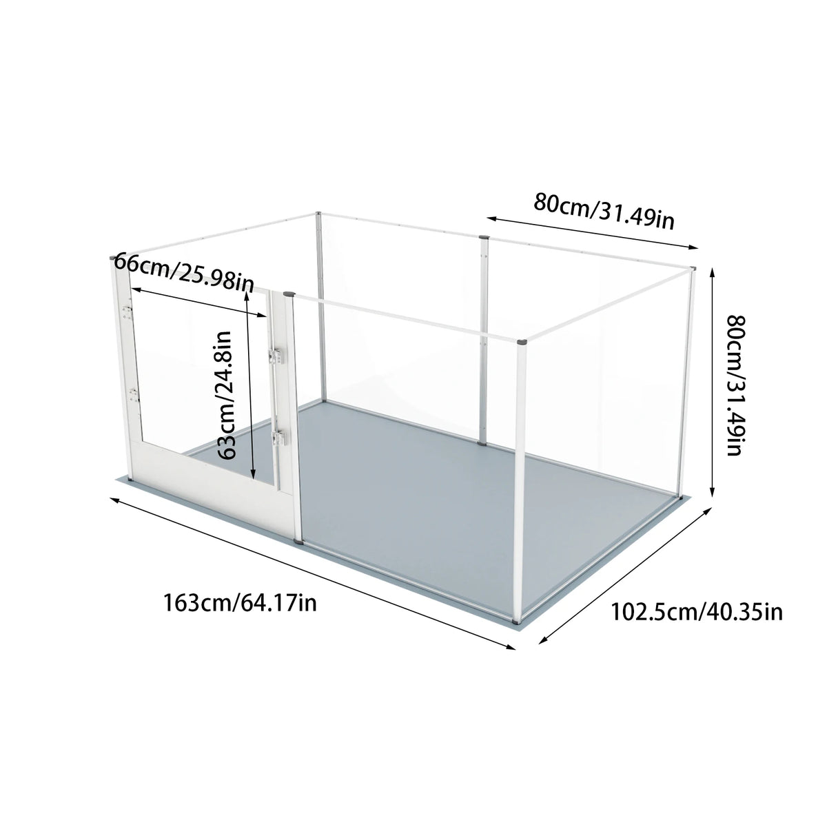 Large Acrylic Dog Playpen