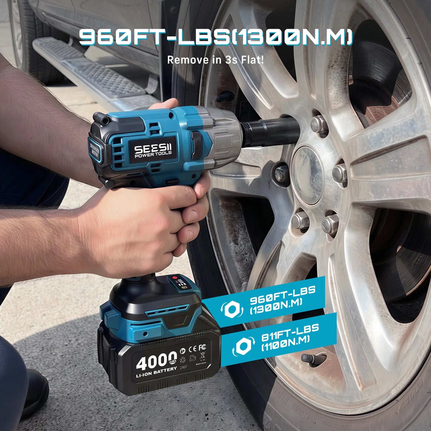 1/2 Inch Impact Wrench & Cordless Drill
