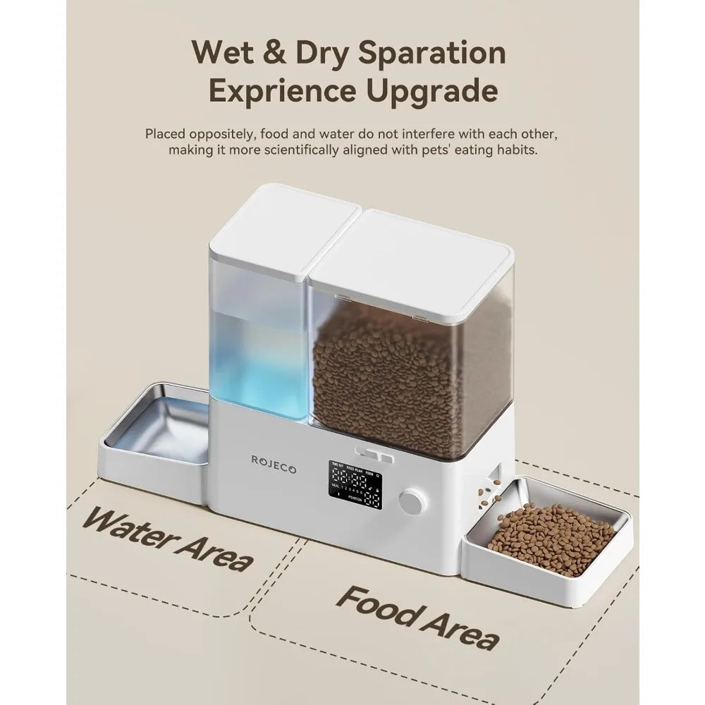 Automatic Pet Feeder & Water Dispenser Set