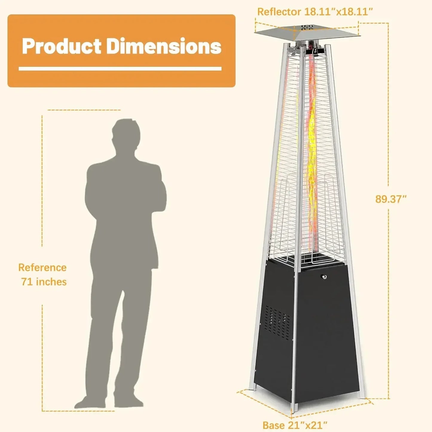 Patio Heater, 48,000 BTU