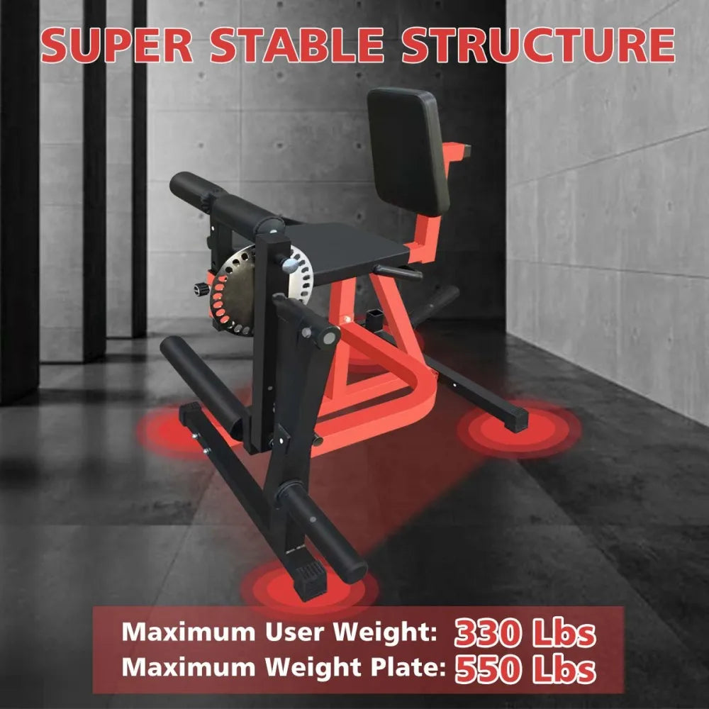 Adjustable Leg Extension and Curl Machine