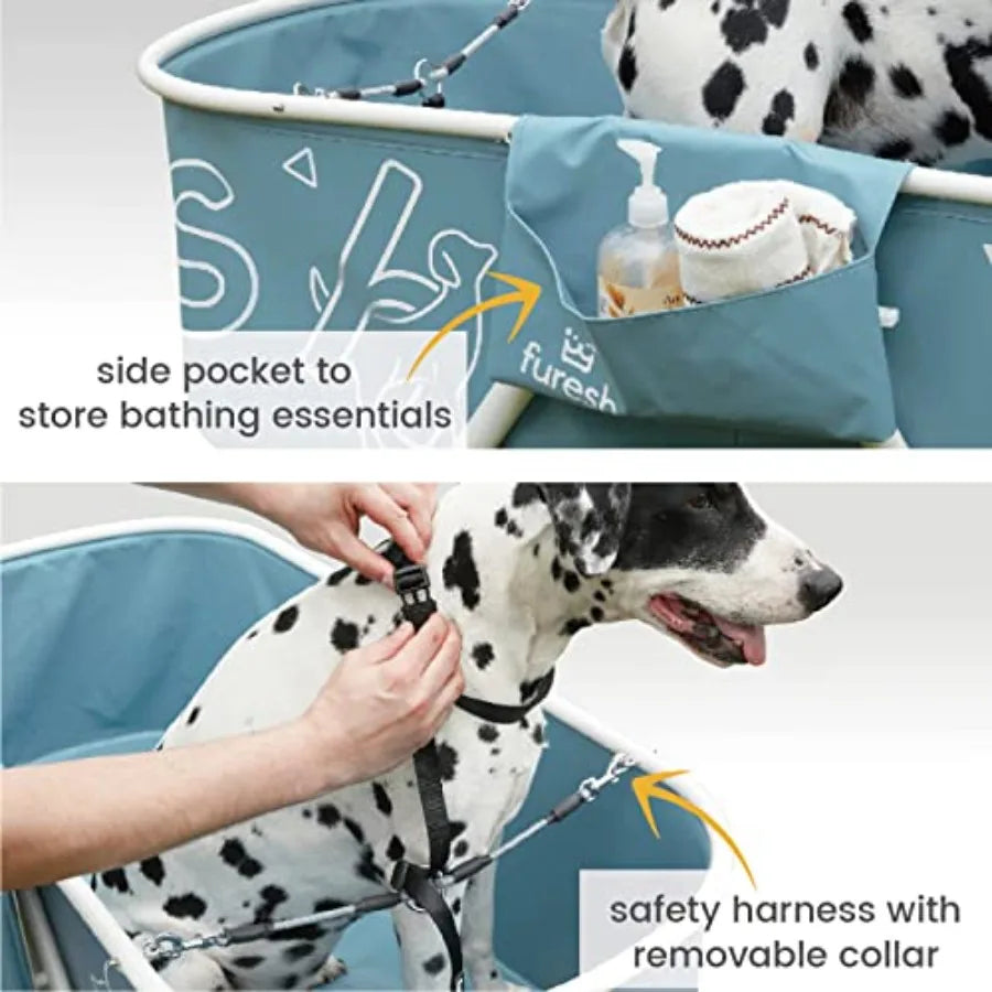 Dog Bath Tub with Stairs