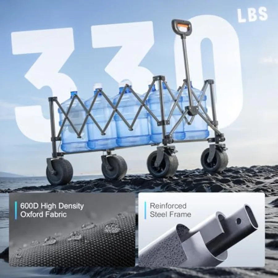 Electric  Wagon with All-Terrain Wheels  and 12-Mile Battery Life