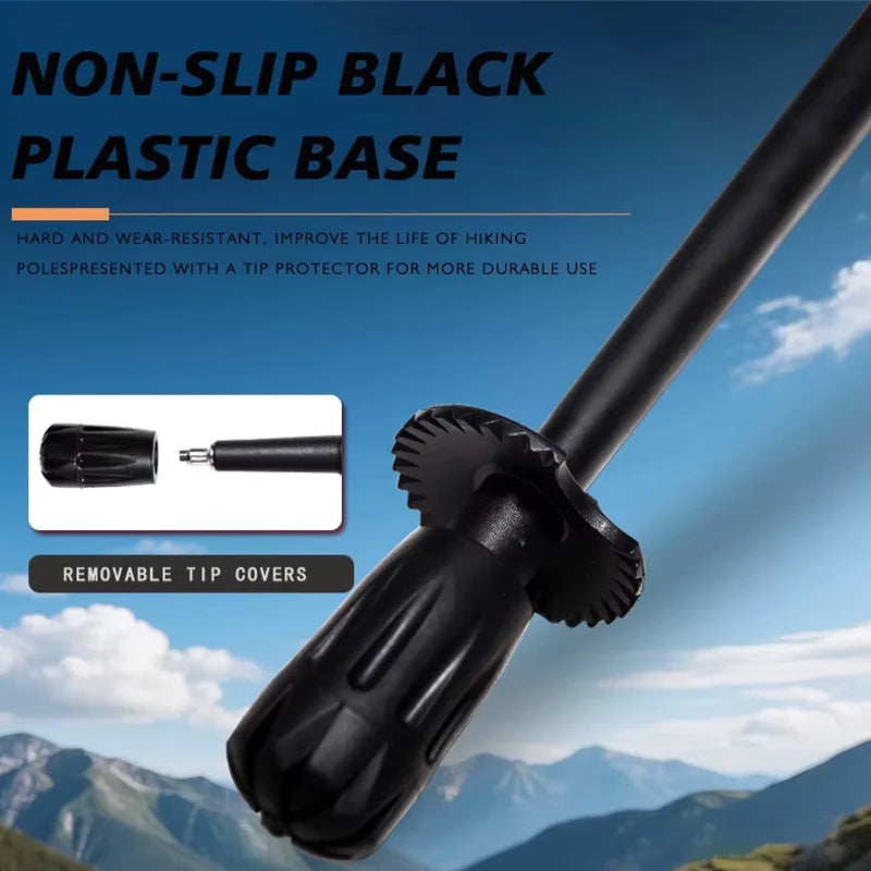 110g Ultra-Light Foldable Carbon Fiber Trekking Poles