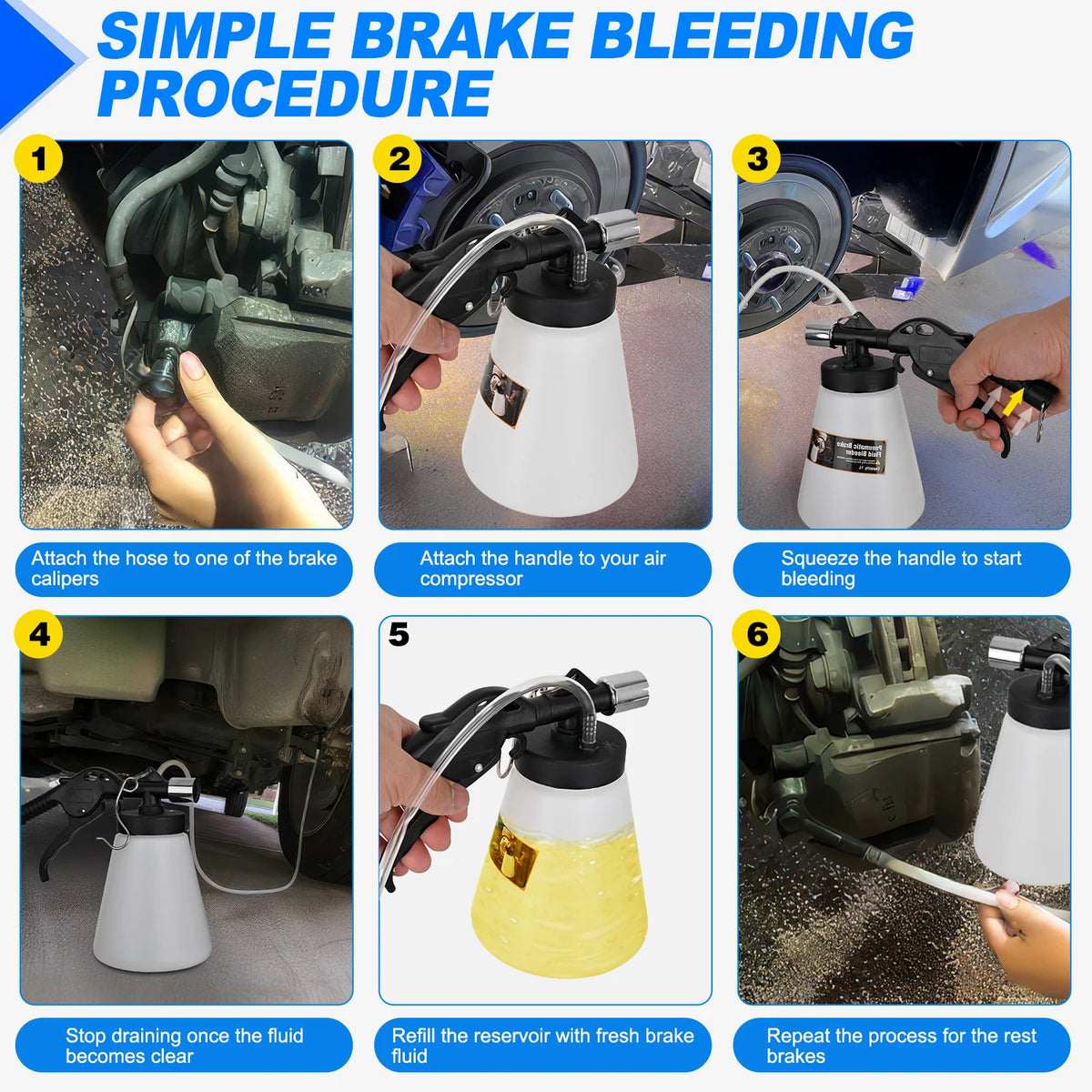 One Person Brake System Bleeding Tool