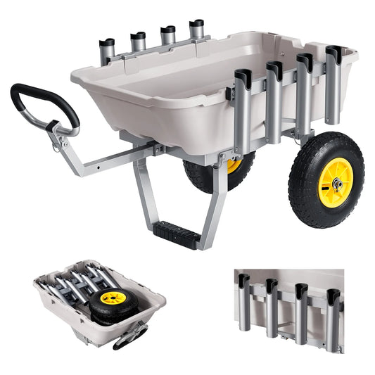 Foldable Beach Fishing Cart