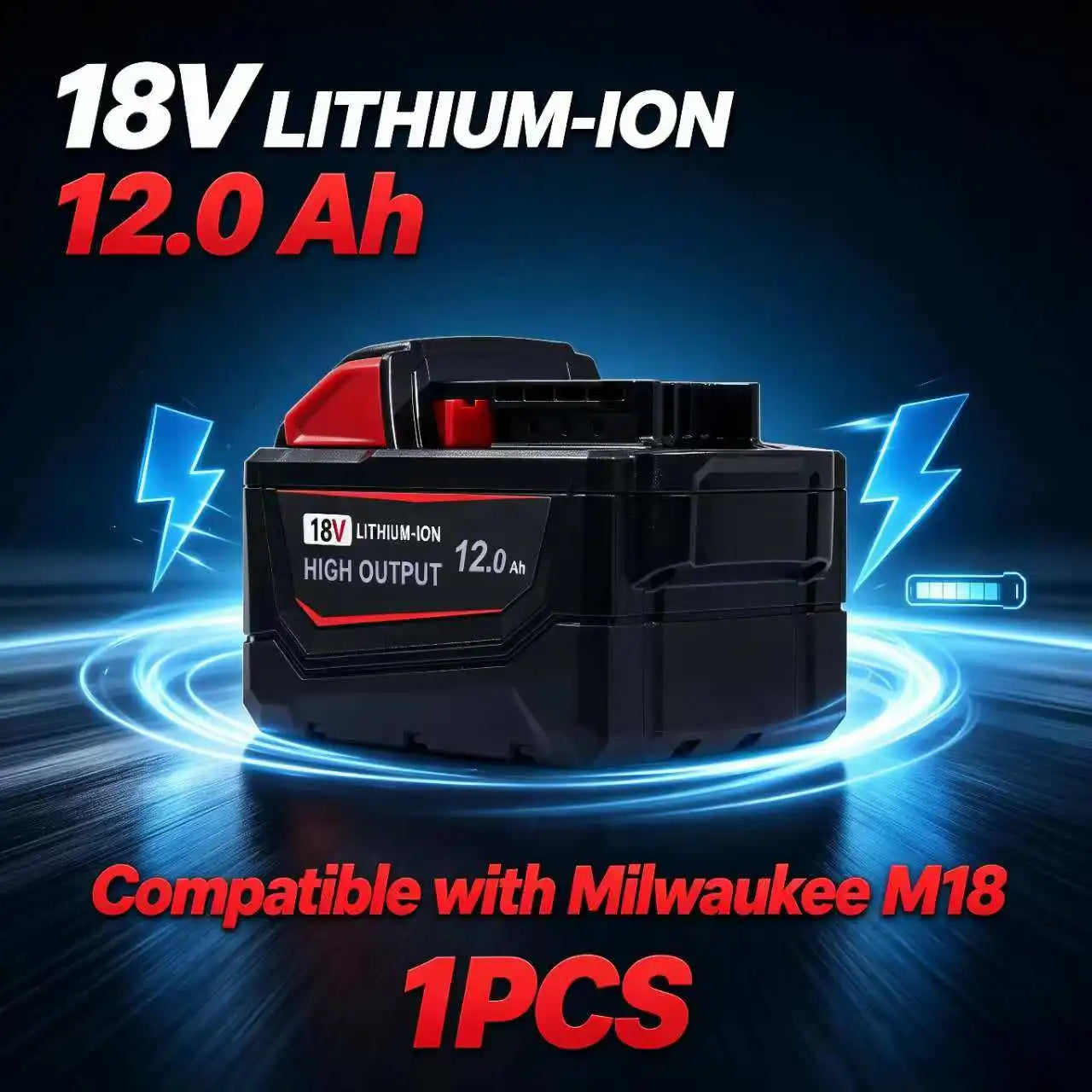 Replacement Battery For Milwaukee M18