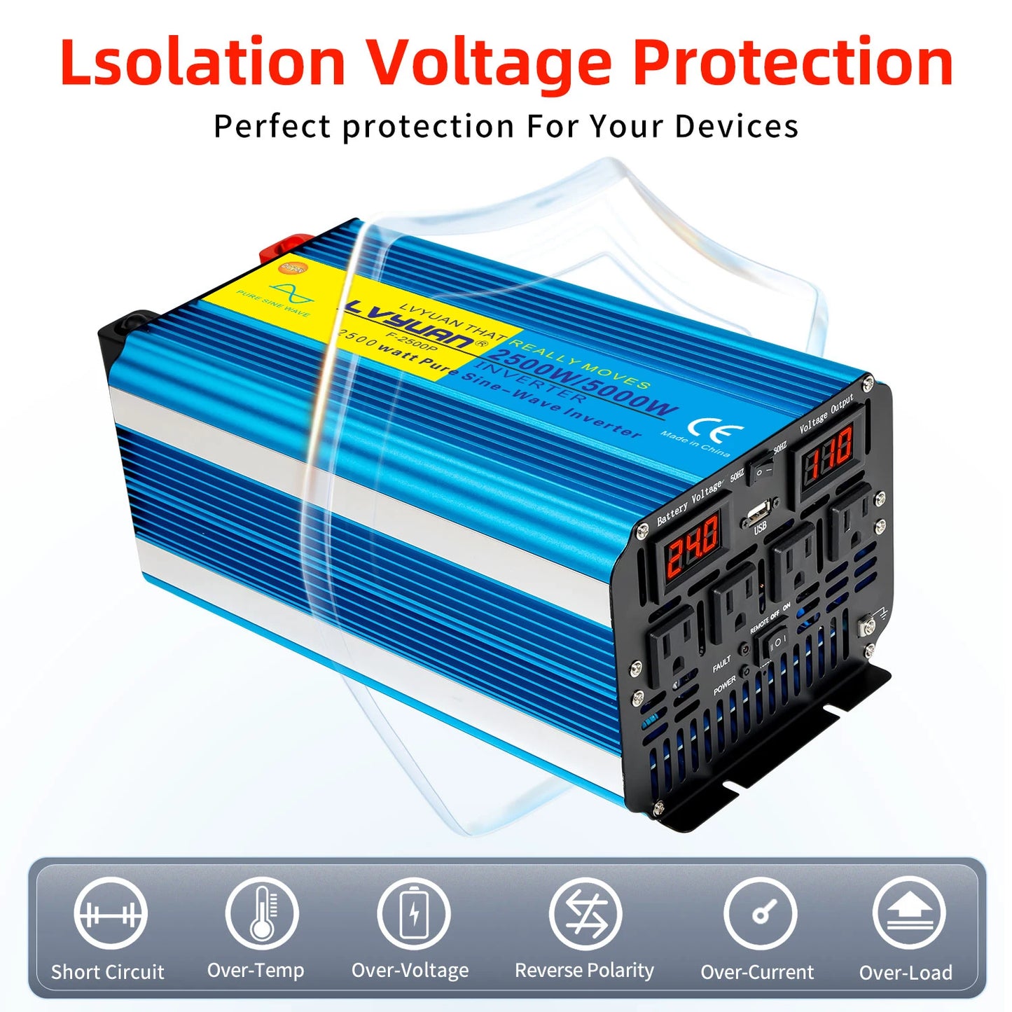 Inverter DC12V 24V to AC110V