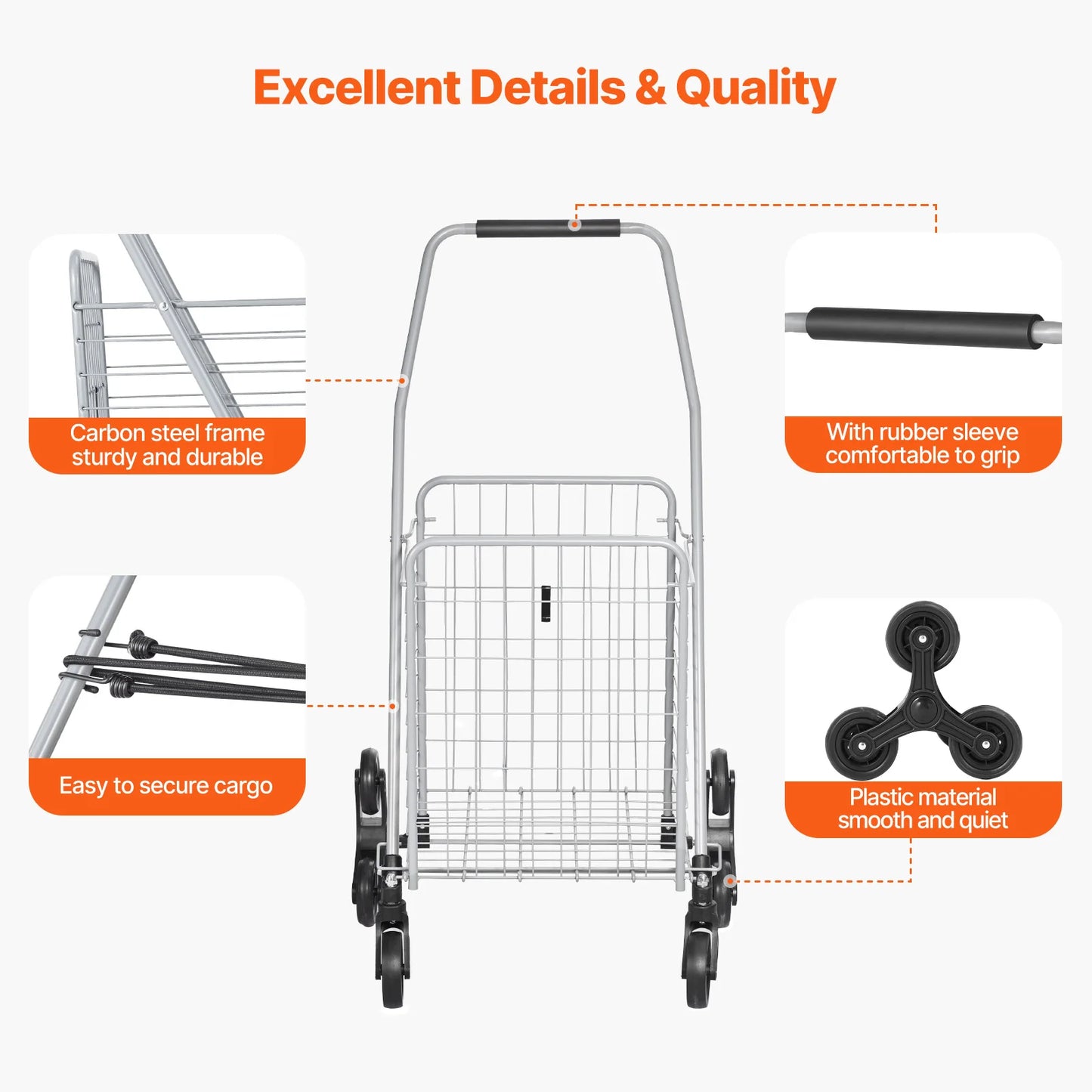 88lbs Stair Climbing Utility Cart