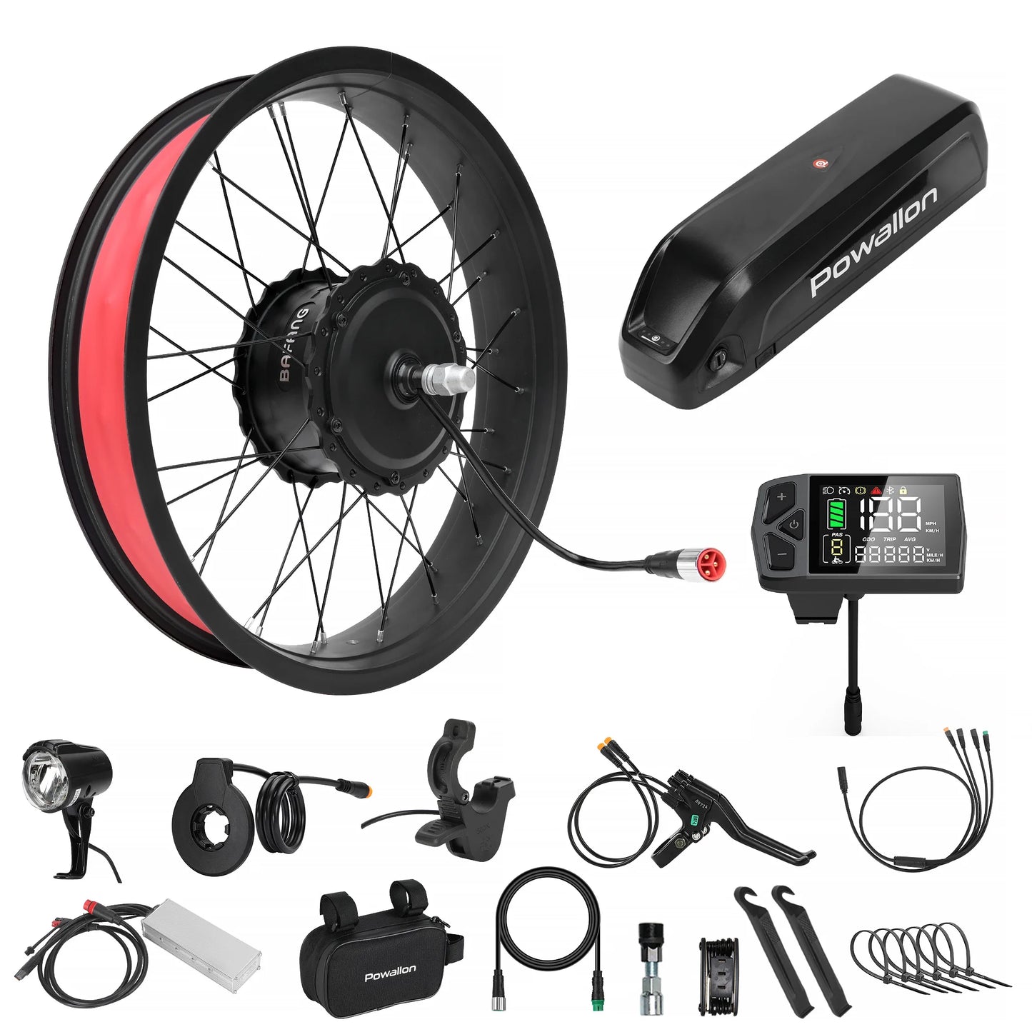 750W Front Wheel Kit, compatible with 20*4.0 size