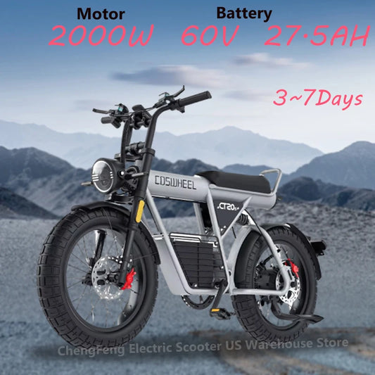 Ebike  2000W motor 60V 27.5AH battery