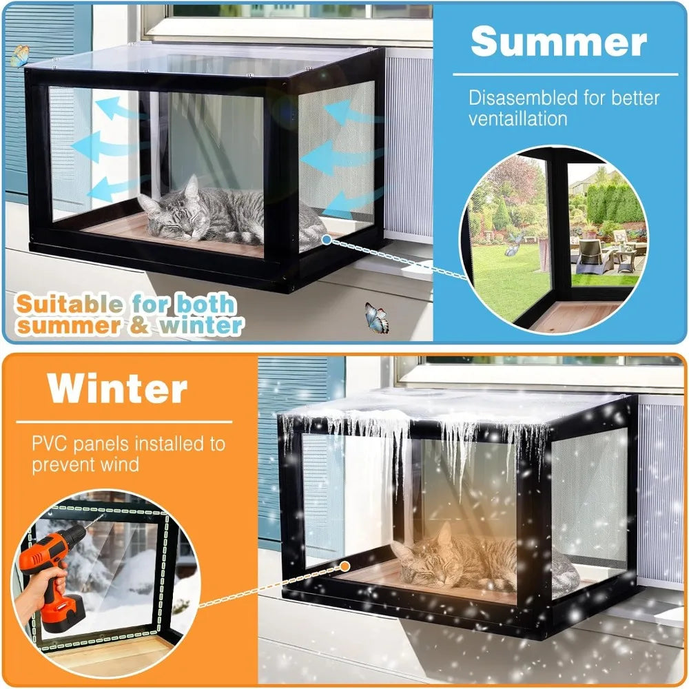 Window Box Outdoor Cat Enclosure