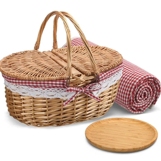 Picnic Basket with Blankets