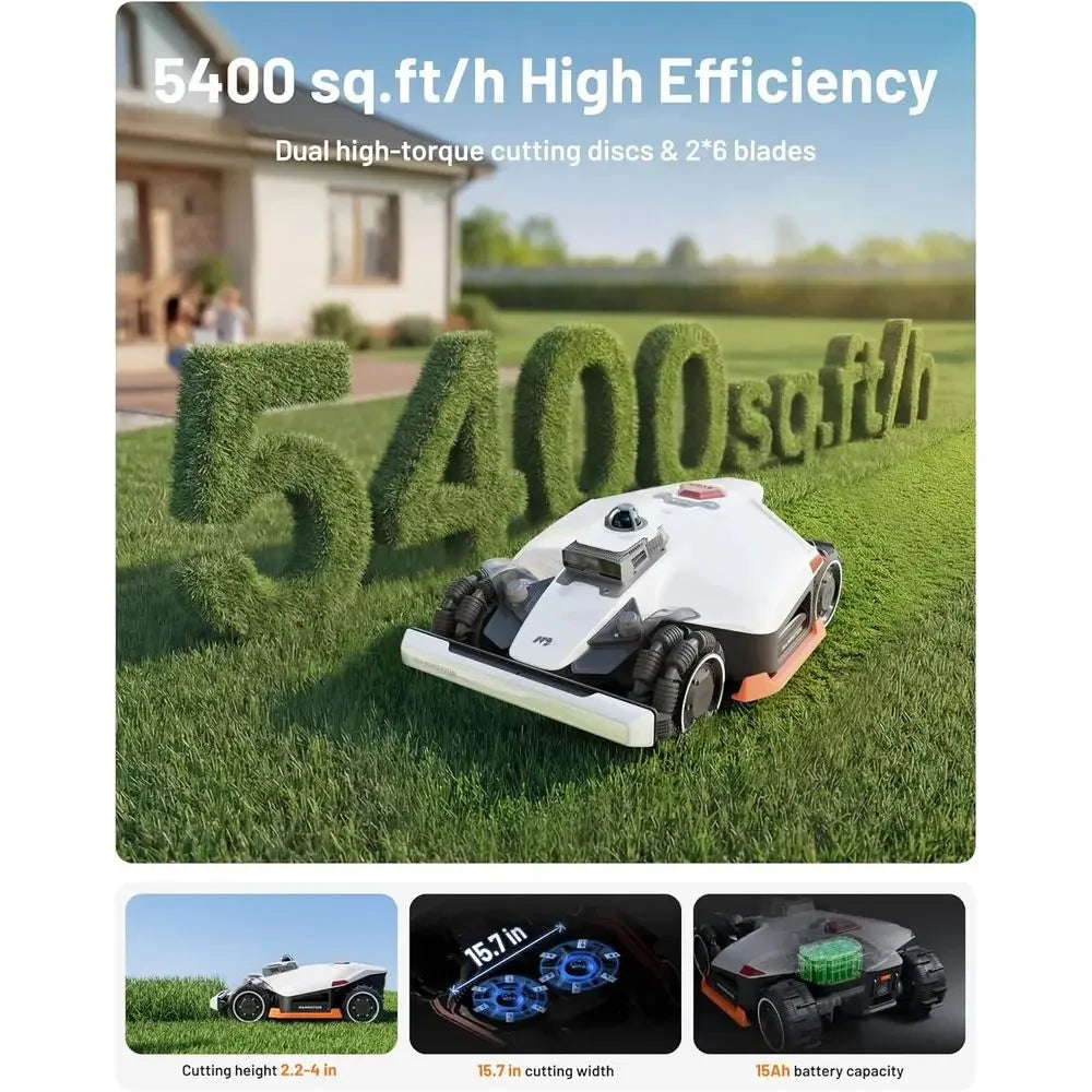AWD Robot Lawn Mower with Garage (Ship Separately)