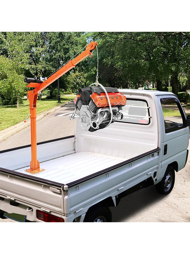 Hydraulic Pickup Truck Crane, 1000 lbs Capacity