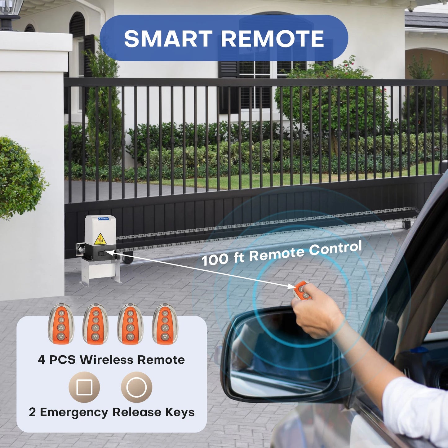 Automatic Sliding Gate Opener Kit