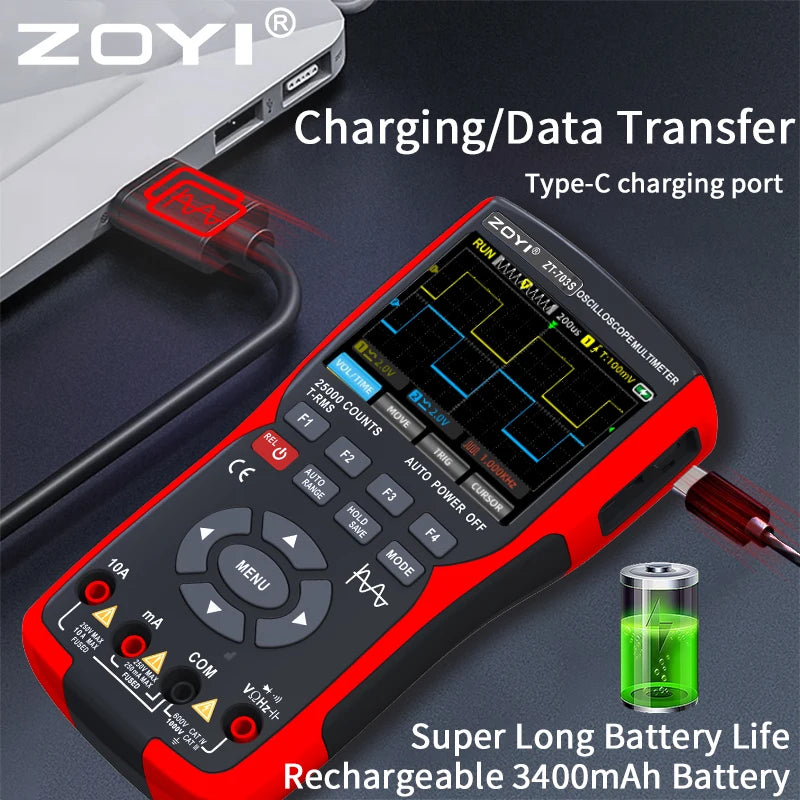 dual-channel oscilloscopemulti-function multimeter