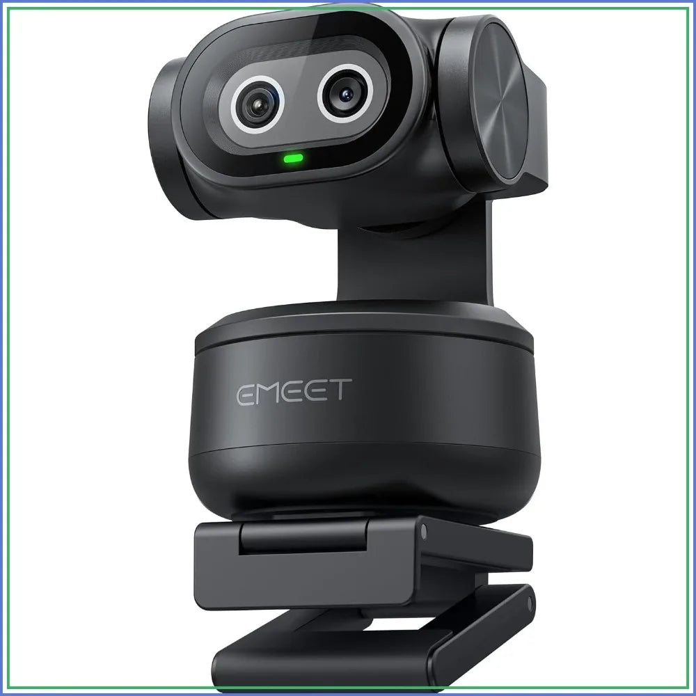 Dual-Camera AI PTZ 2K Webcam with Auto-Tracking