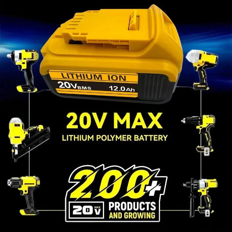 20V 12.0Ah MAX Battery / Charger For DeWalt