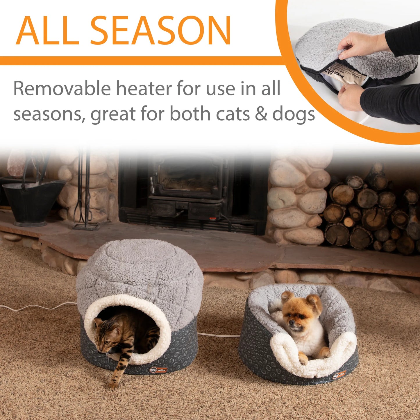 Heated Cat Bed  18 x 15 Inches