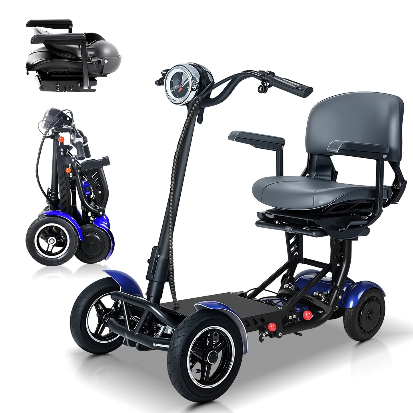 Folding 4-Wheel Mobility Scooter for Seniors