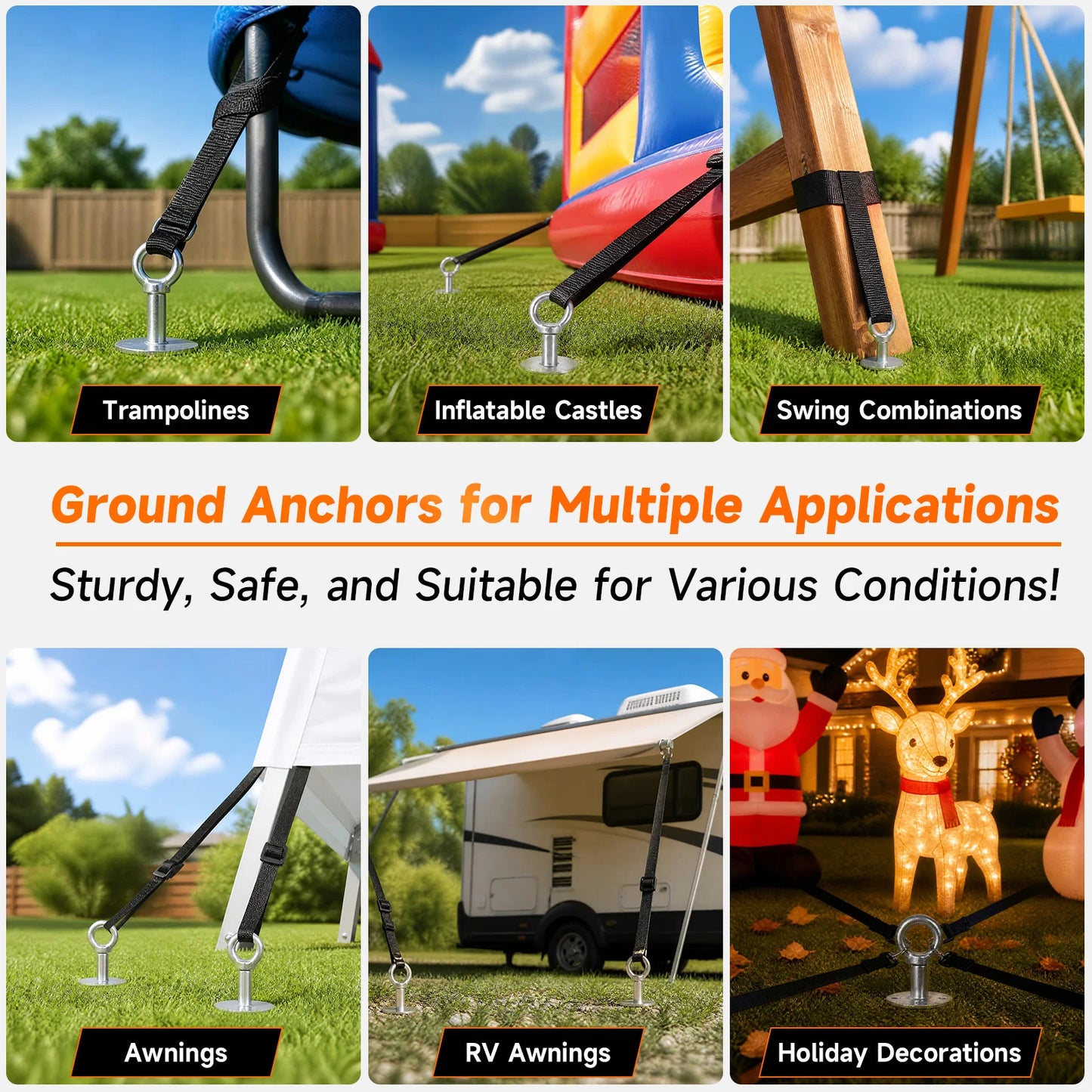15-Inch Heavy-Duty Anchor  For Tent