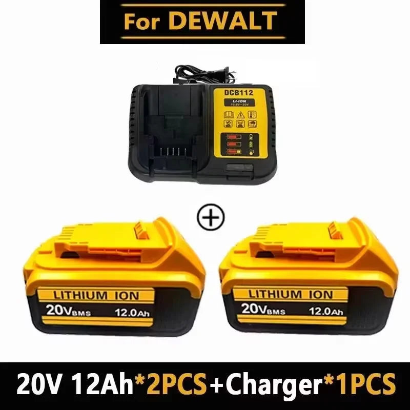 20V 12.0Ah MAX Battery / Charger For DeWalt