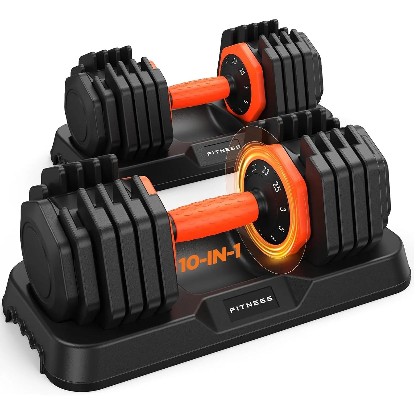 Adjustable Dumbbell Set of 2,50lb Weights