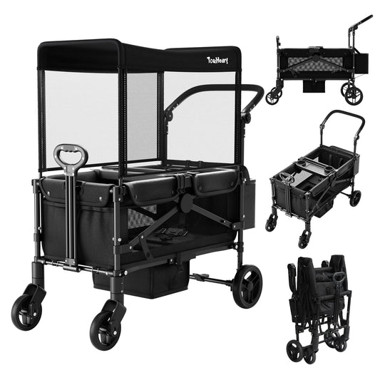2 Seat Wagon Stroller For 2 Kids
