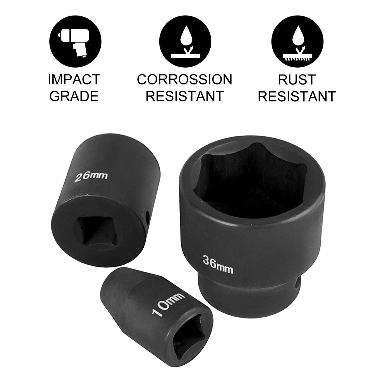 1/2In 26Piece Impact Socket Set