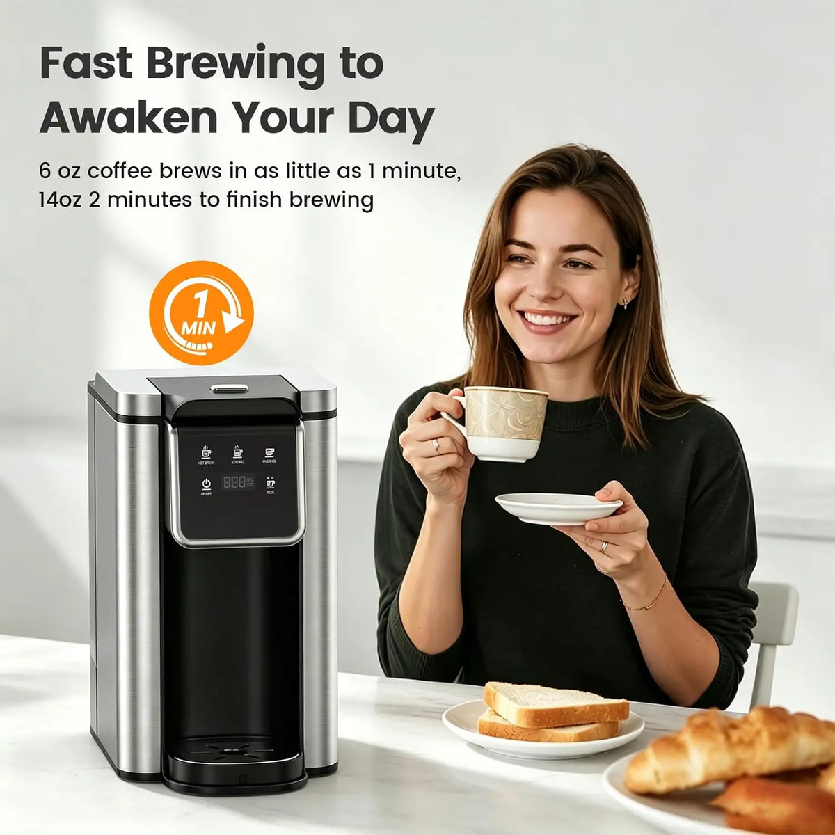 Single-Serve Coffee Maker, Hot & Iced