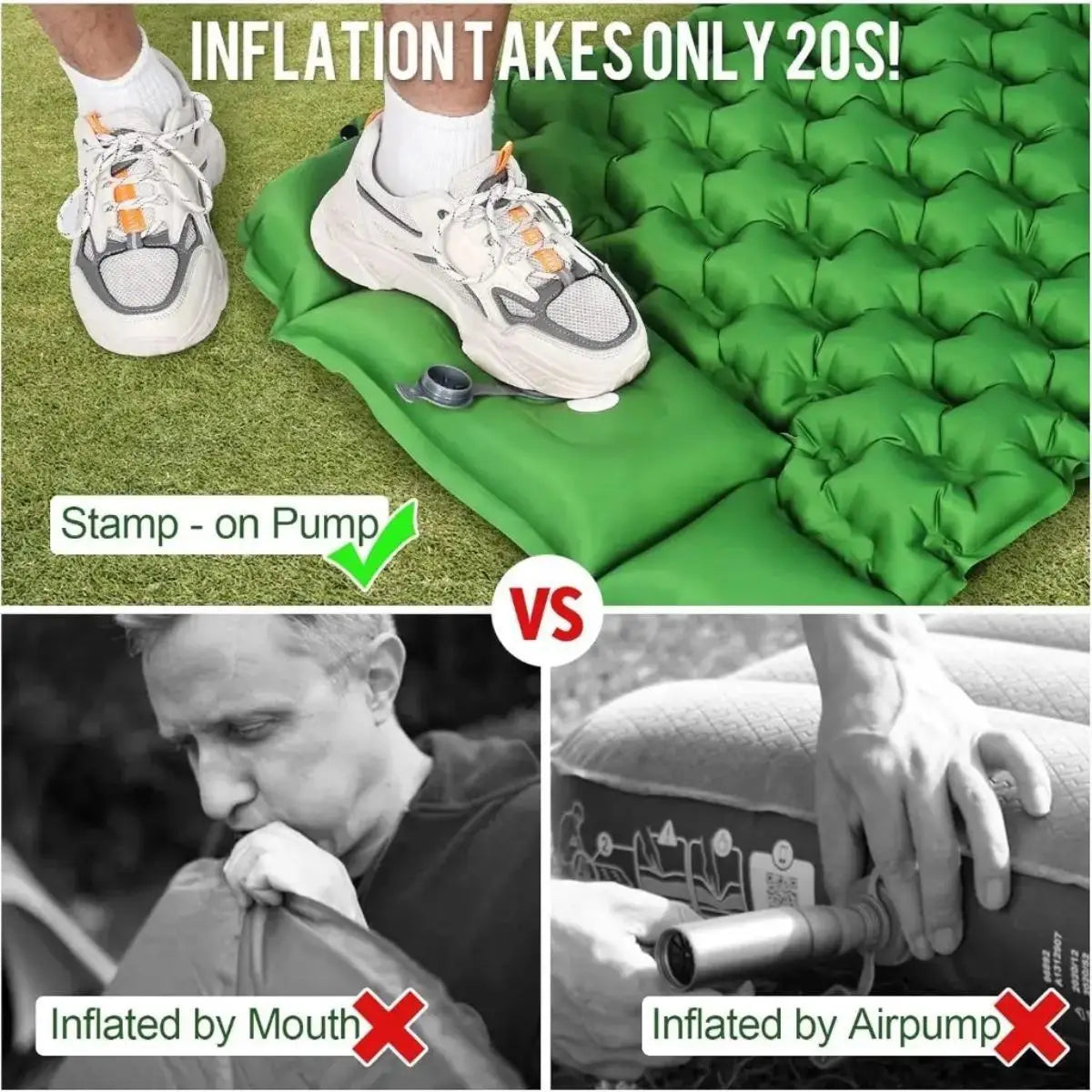 Camping Sleeping Mat Foldable Inflatable