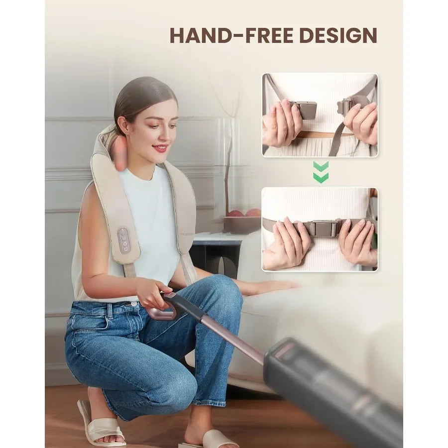 Cordless Massager with Heat  for Neck and Shoulder