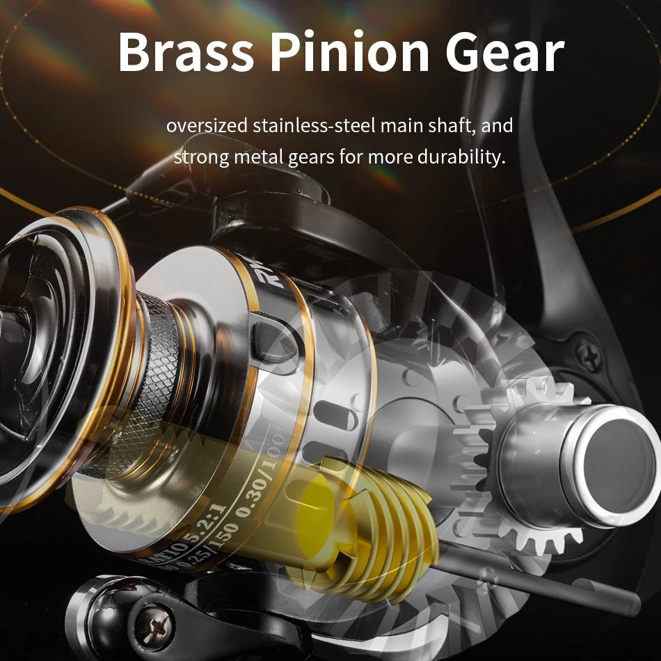 Spinning Reel, 5.2:1 Gear Ratio