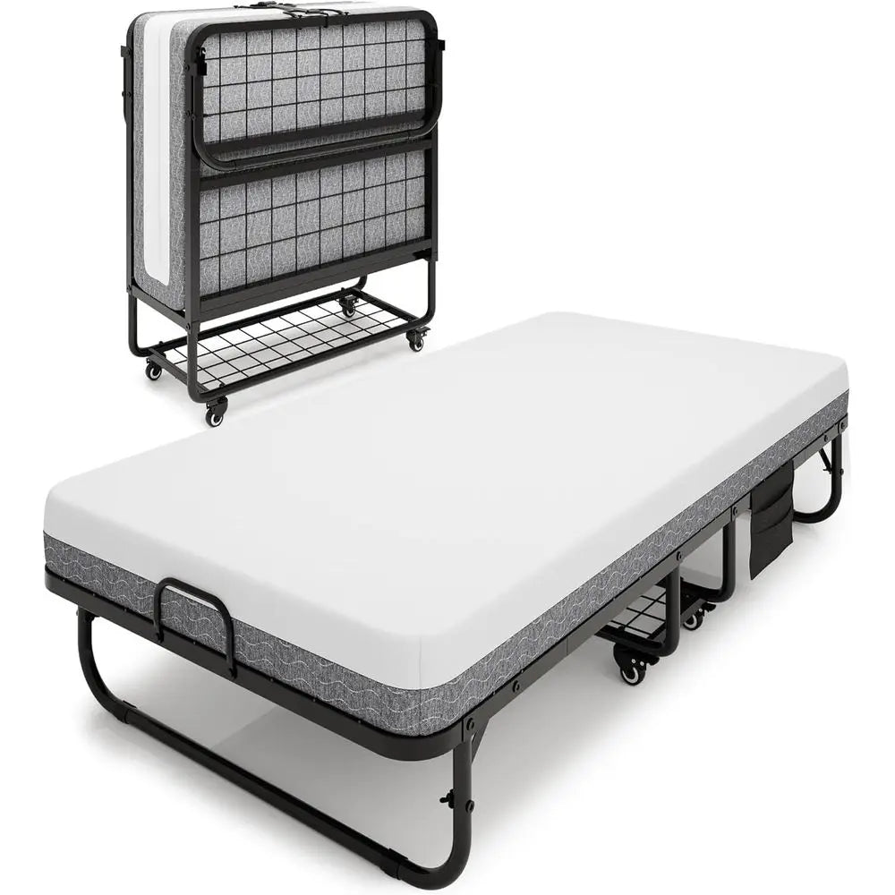 Twin Size Folding Bed with Mattress