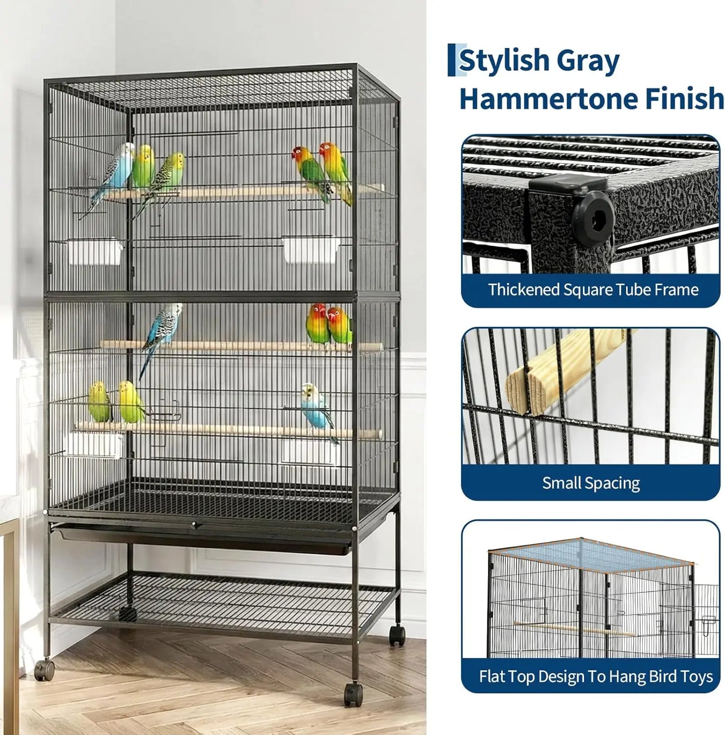 61" H Large Bird Cage