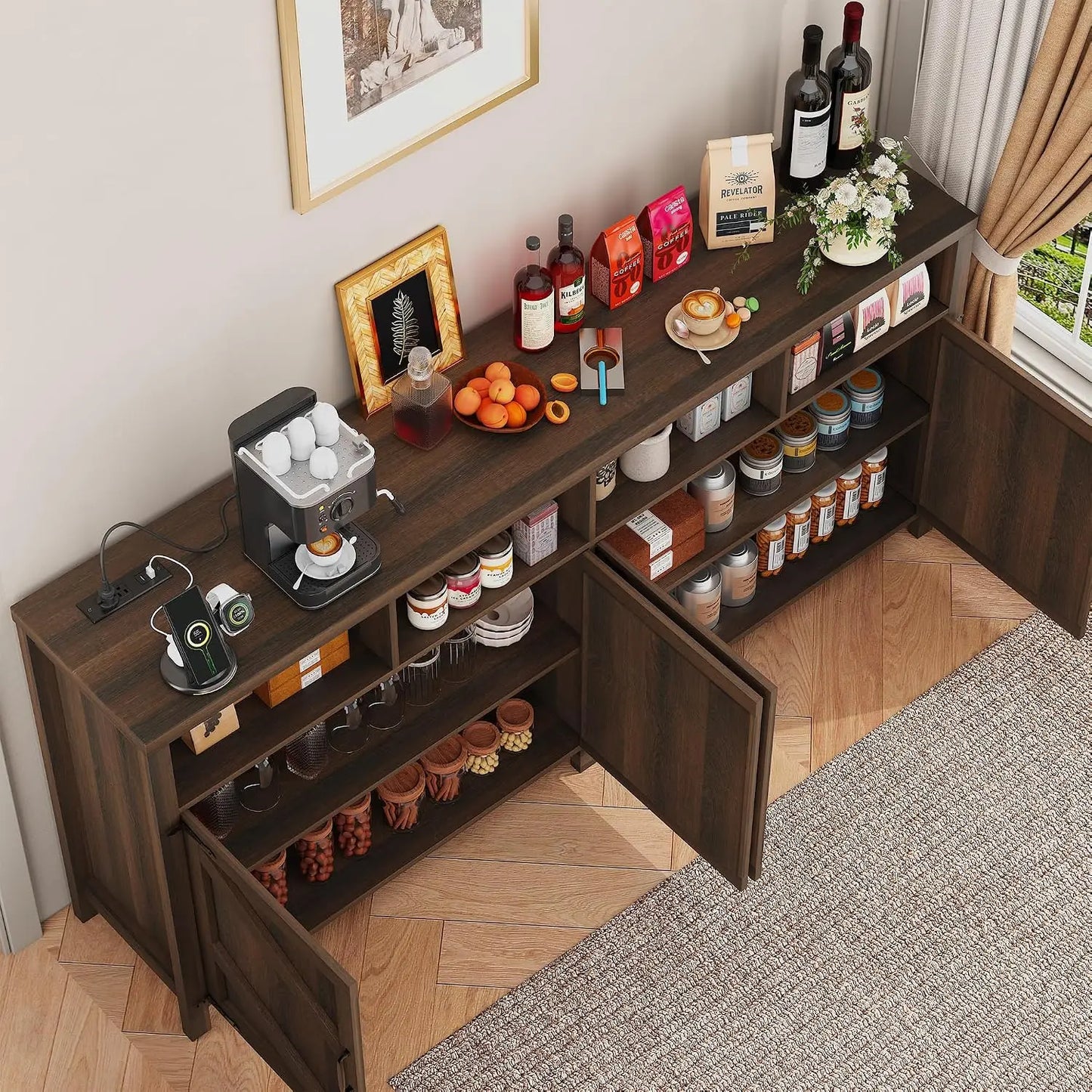 Wooden Buffet Sideboard Cabinet