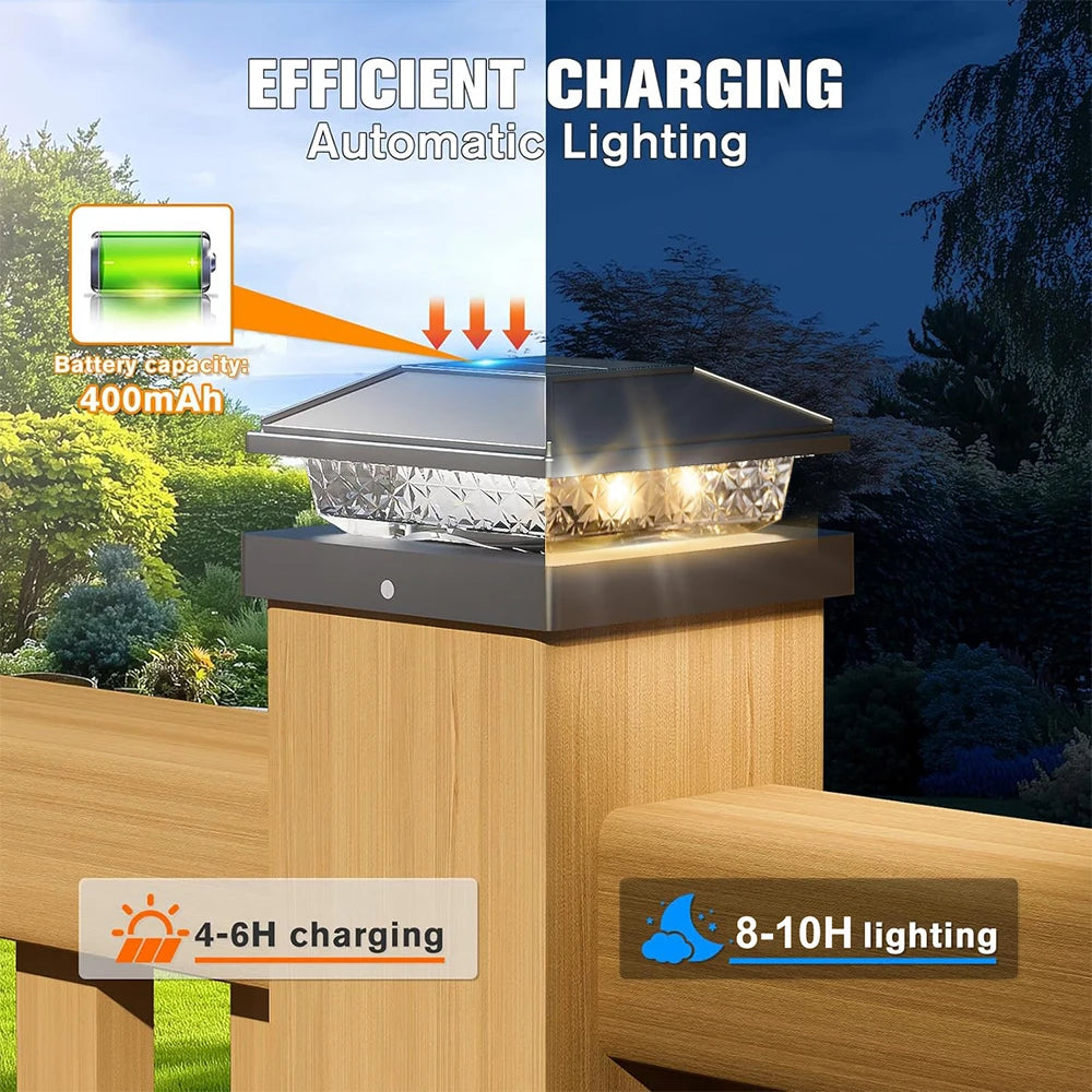 Outdoor Solar Post Cap Lights