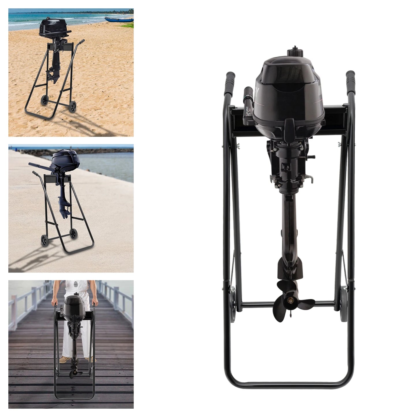 Folding Outboard Boat Motor Cart
